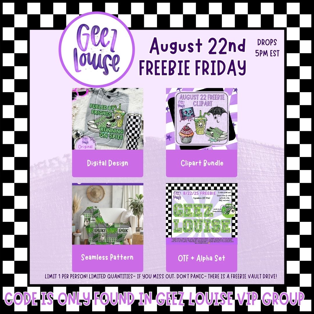 Freebie options- August 22nd - all exclusive