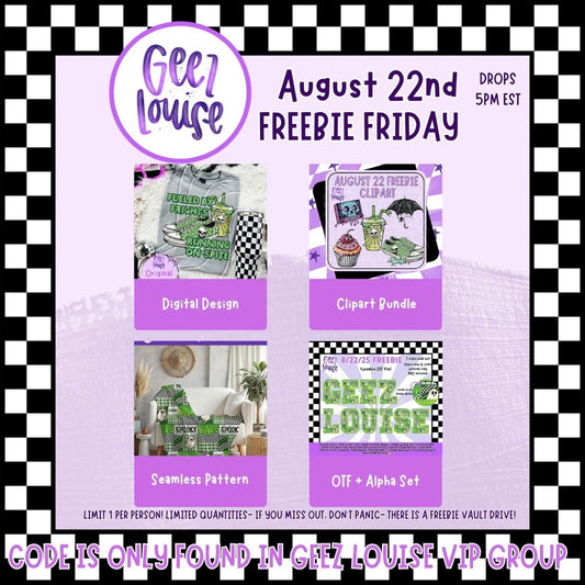 Freebie options- August 22nd - all exclusive