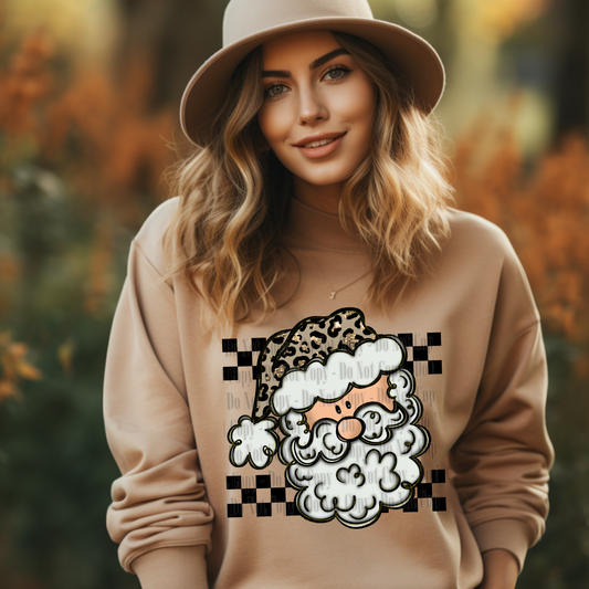 Leopard Santa Digital Design | Christmas PNG