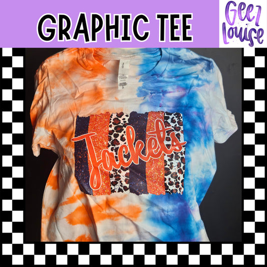 Jackets- Hand Dyed Graphic Tee– Ready to Ship