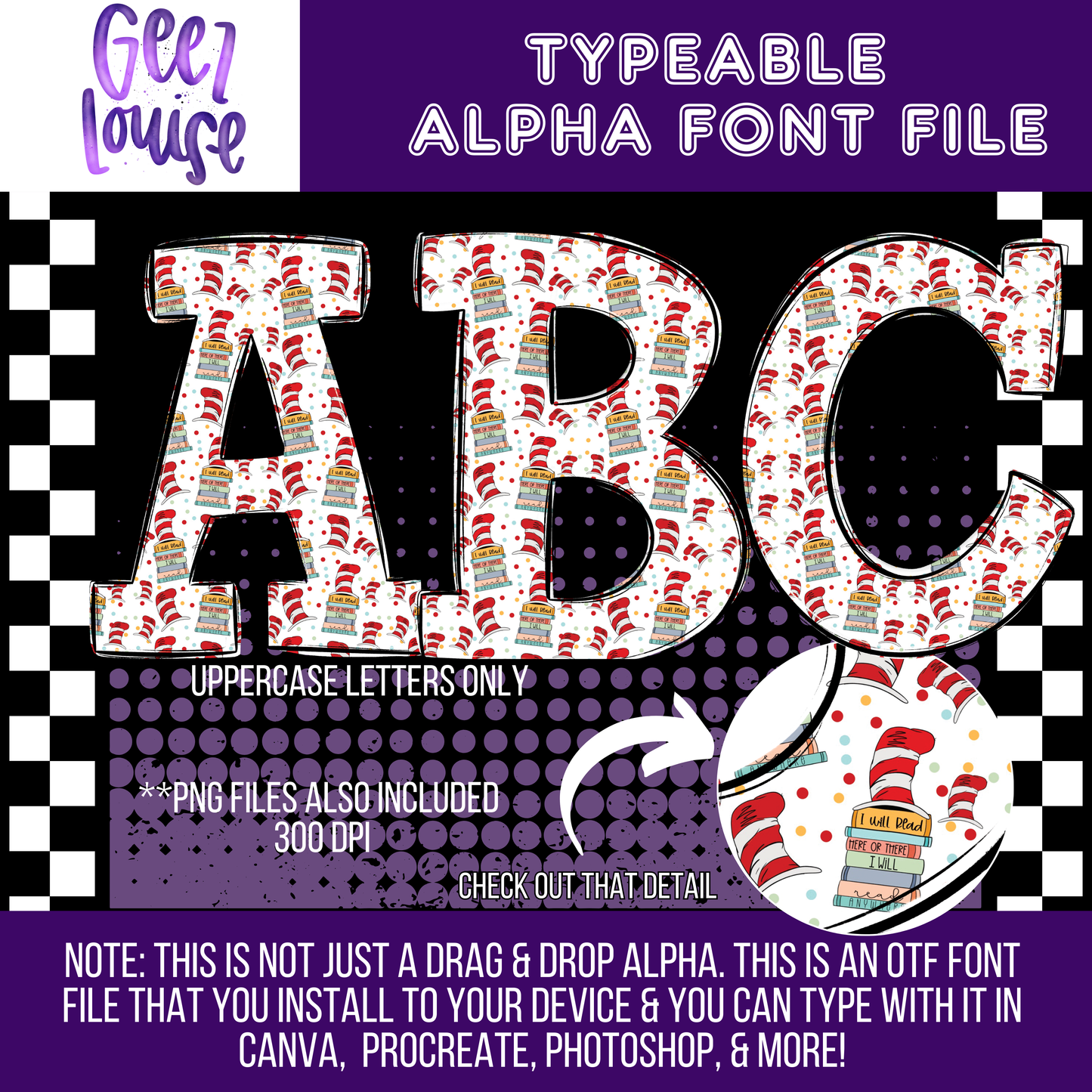 I will read - Typeable Font - Alpha Set- Digital Download- PNG