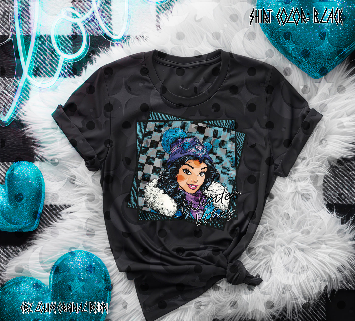 Winter Vibes Princess Collection – Digital Designs (PNG Bundle + Individual Options)