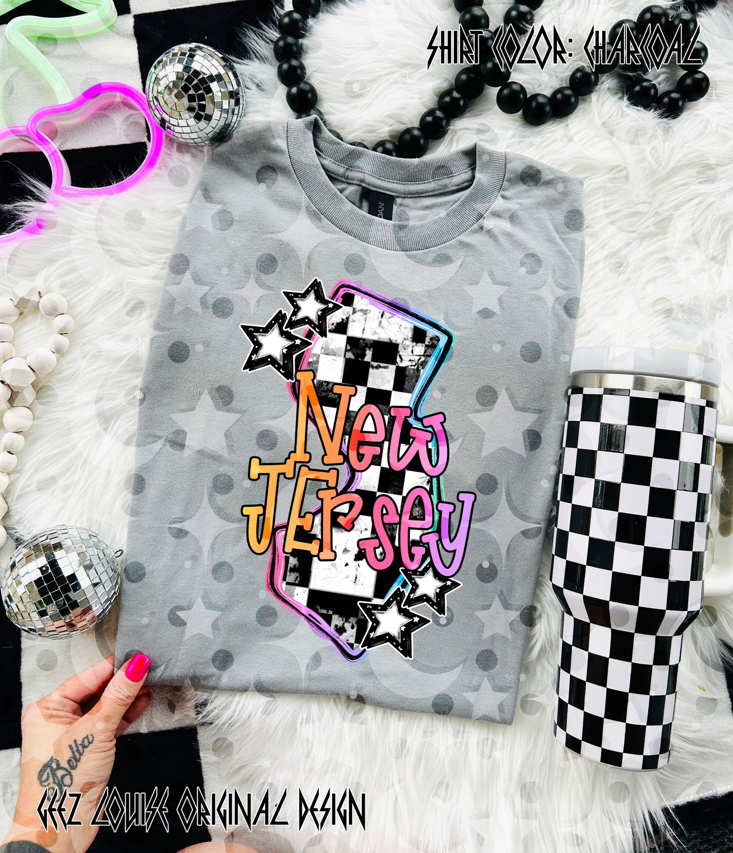 Checkerboard USA State PNGs — 50 States (Choose Your State!)