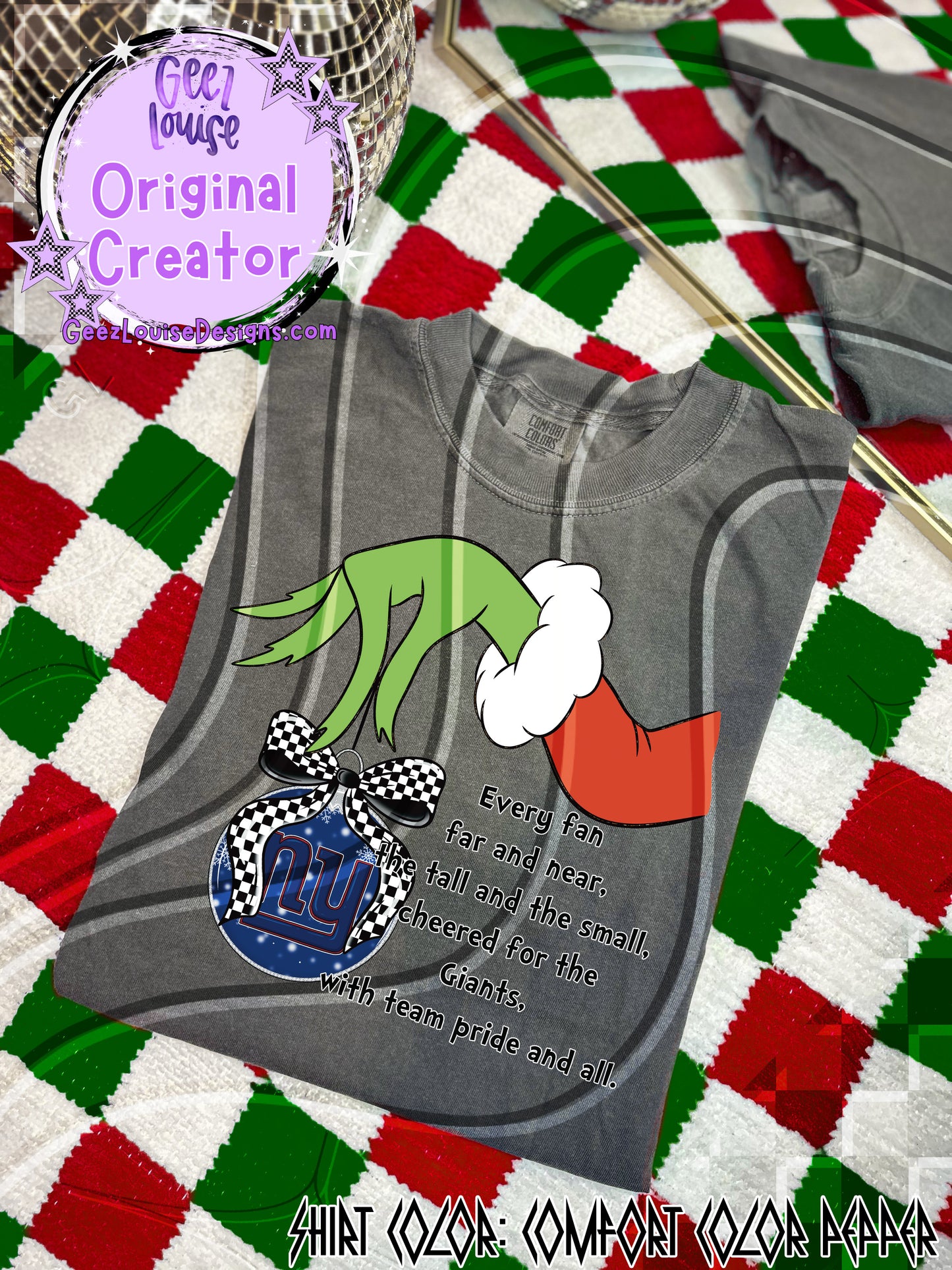 GMAN Ornament Digital Design | Christmas Football Team Spirit PNG/SVG