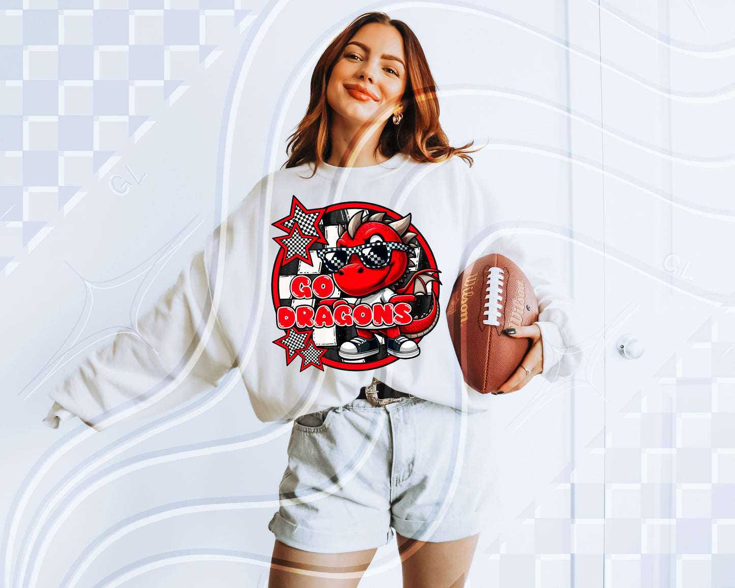 Checkered Mascot Team PNGs – 78 Options + Bundle Deal