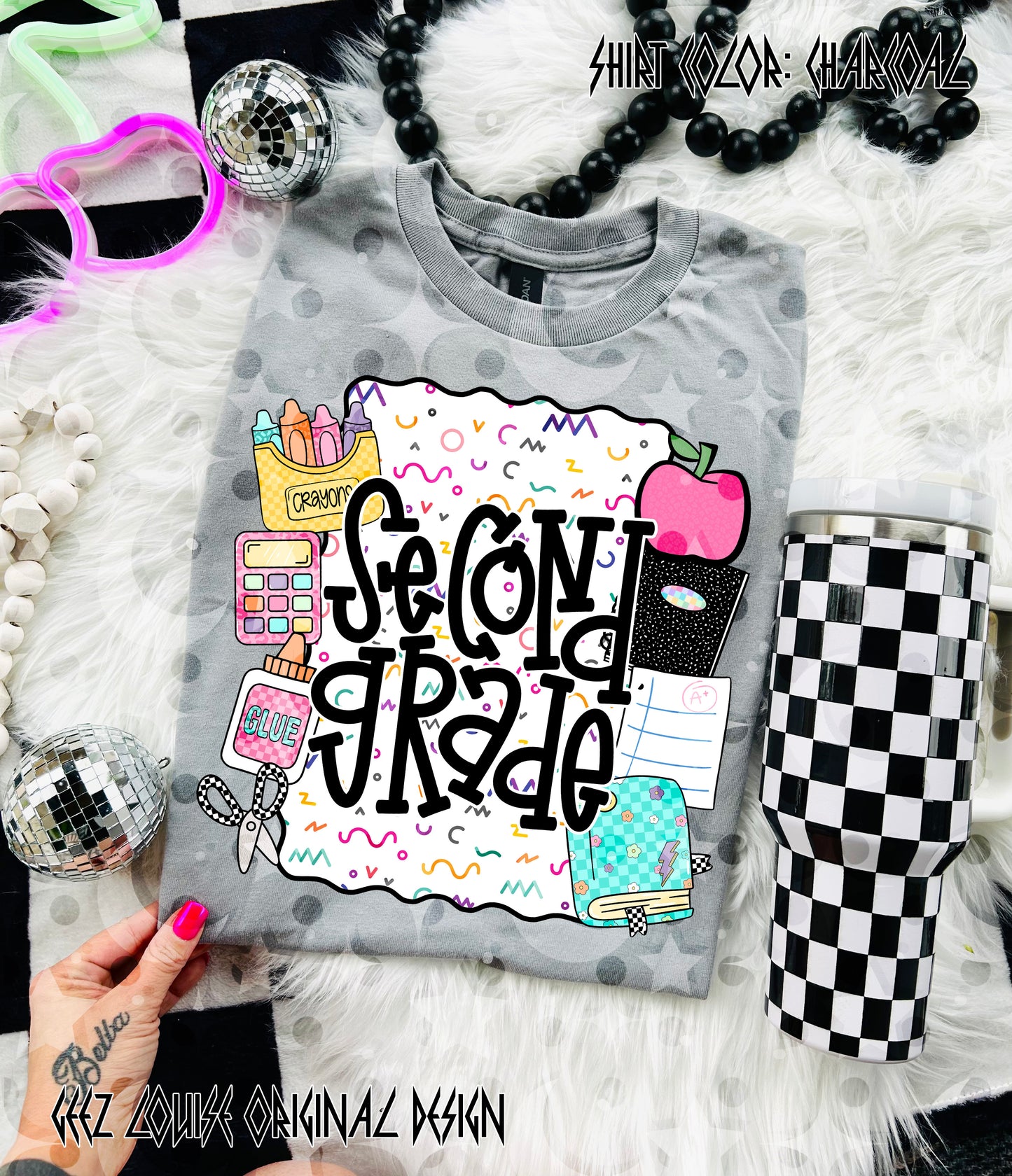 School Is Cool – Teacher & Grade Level PNG