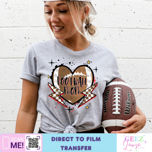 Football mom - Direct to Film Transfer - made to order