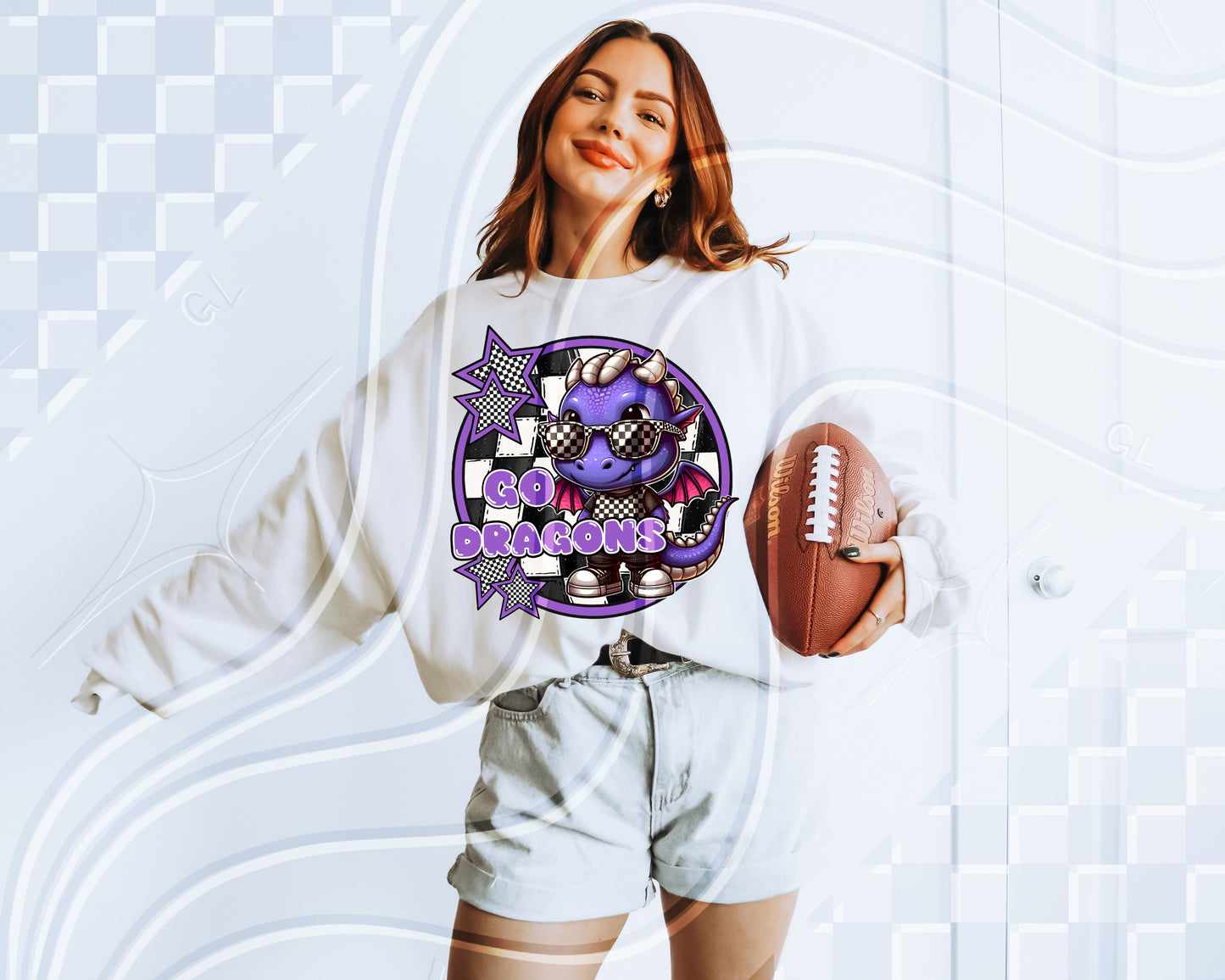 Checkered Mascot Team PNGs – 78 Options + Bundle Deal