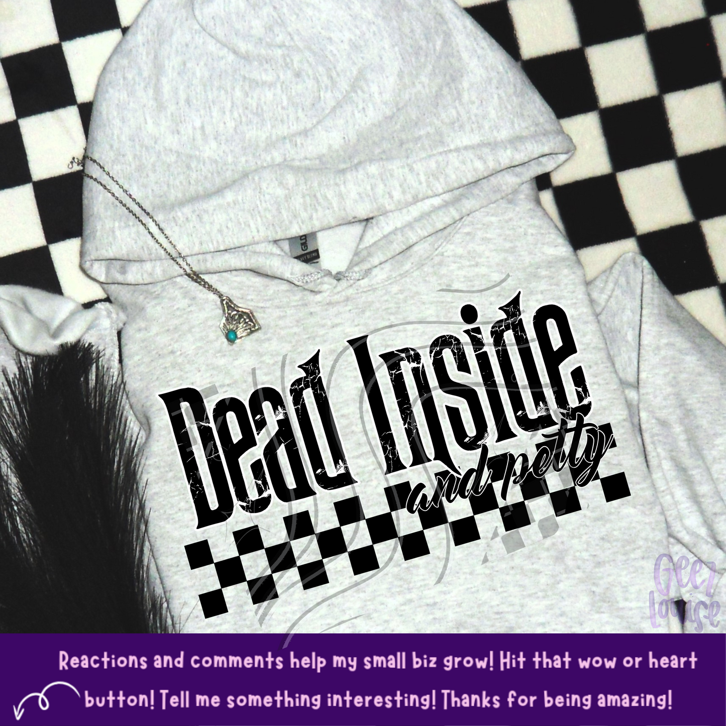 Dead inside and petty - Digital Download- PNG