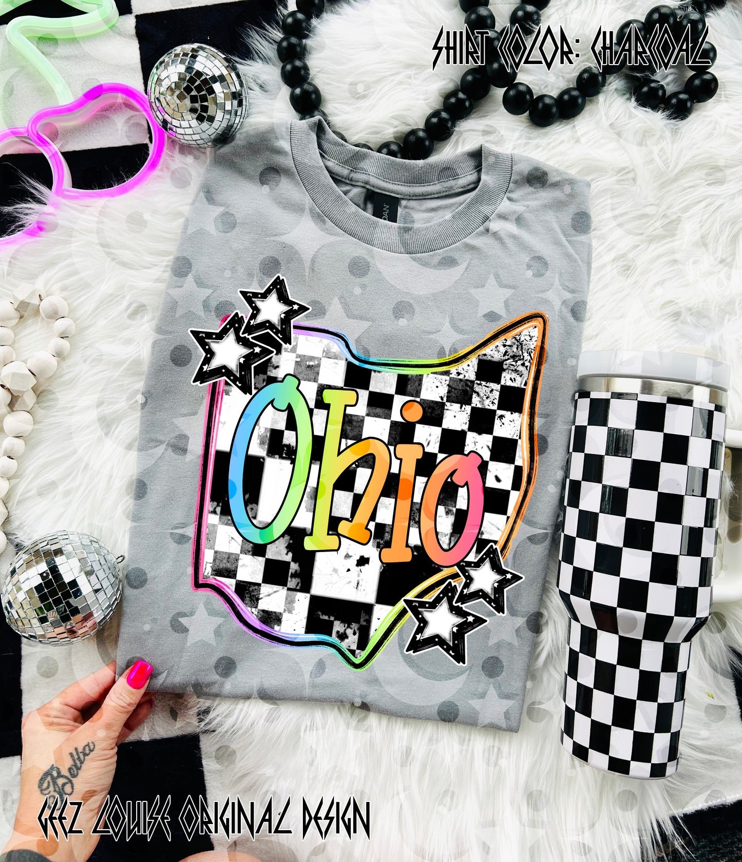Checkerboard USA State PNGs — 50 States (Choose Your State!)