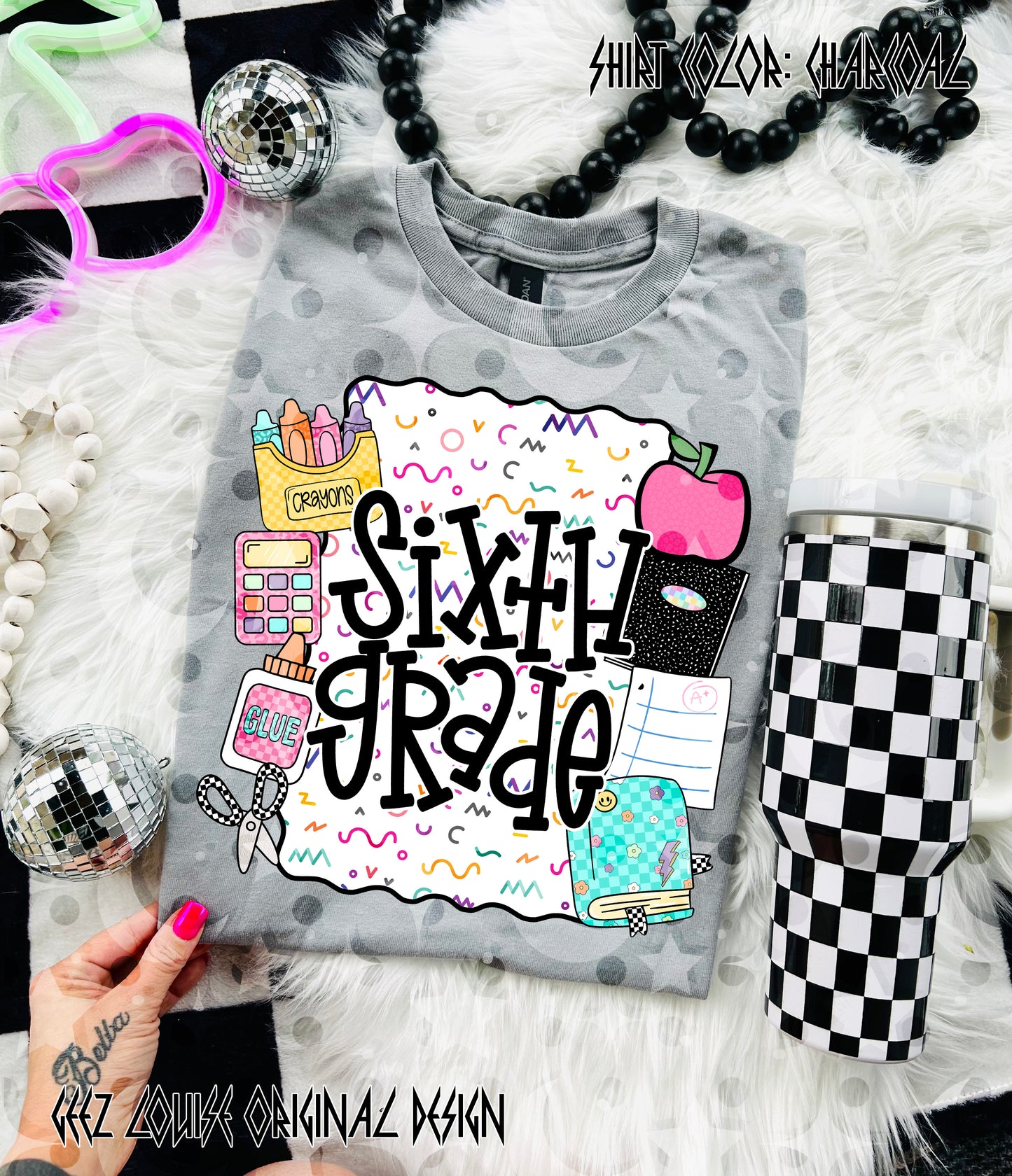 School Is Cool – Teacher & Grade Level PNG