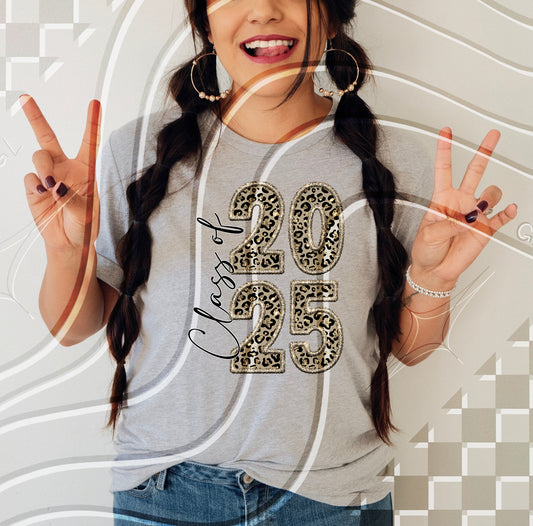 Class of 2025 - Faux embroidery - Digital Download- PNG
