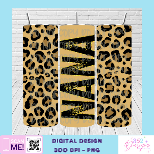 Nana leopard tumbler - Digital Download- PNG