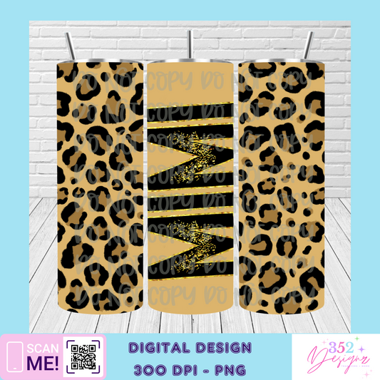 Mimi leopard tumbler - Digital Download- PNG