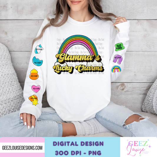 Grandma's , Gigi's, etc  charms - Digital Download- PNG