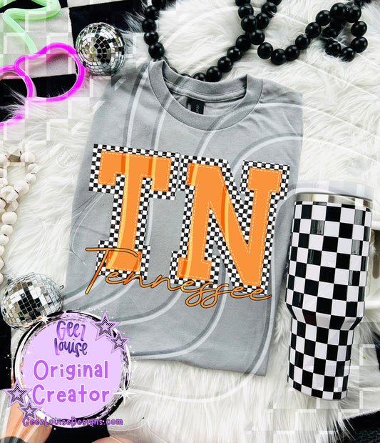 Tennessee Checkered PNG Design
