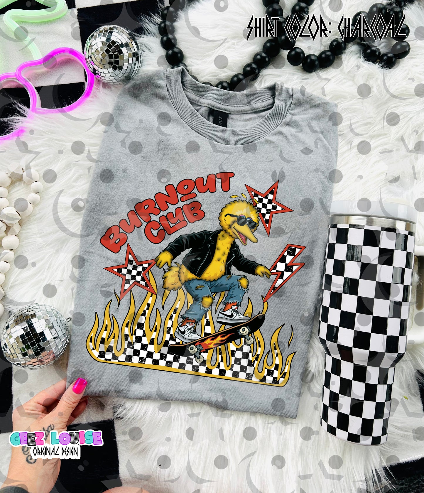 Burnout Club Retro Character PNG Bundle | Grunge Skateboard Designs