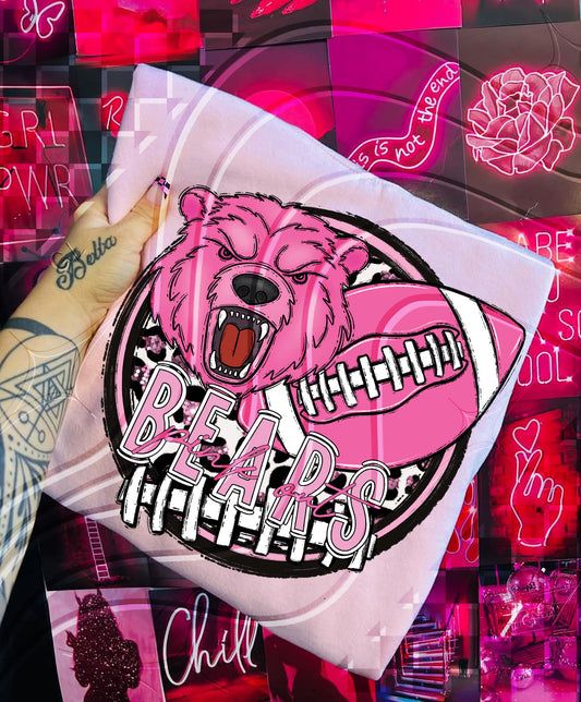 Pink Out Football Mascot Digital Designs – 67 Team Variants + Bundle Option