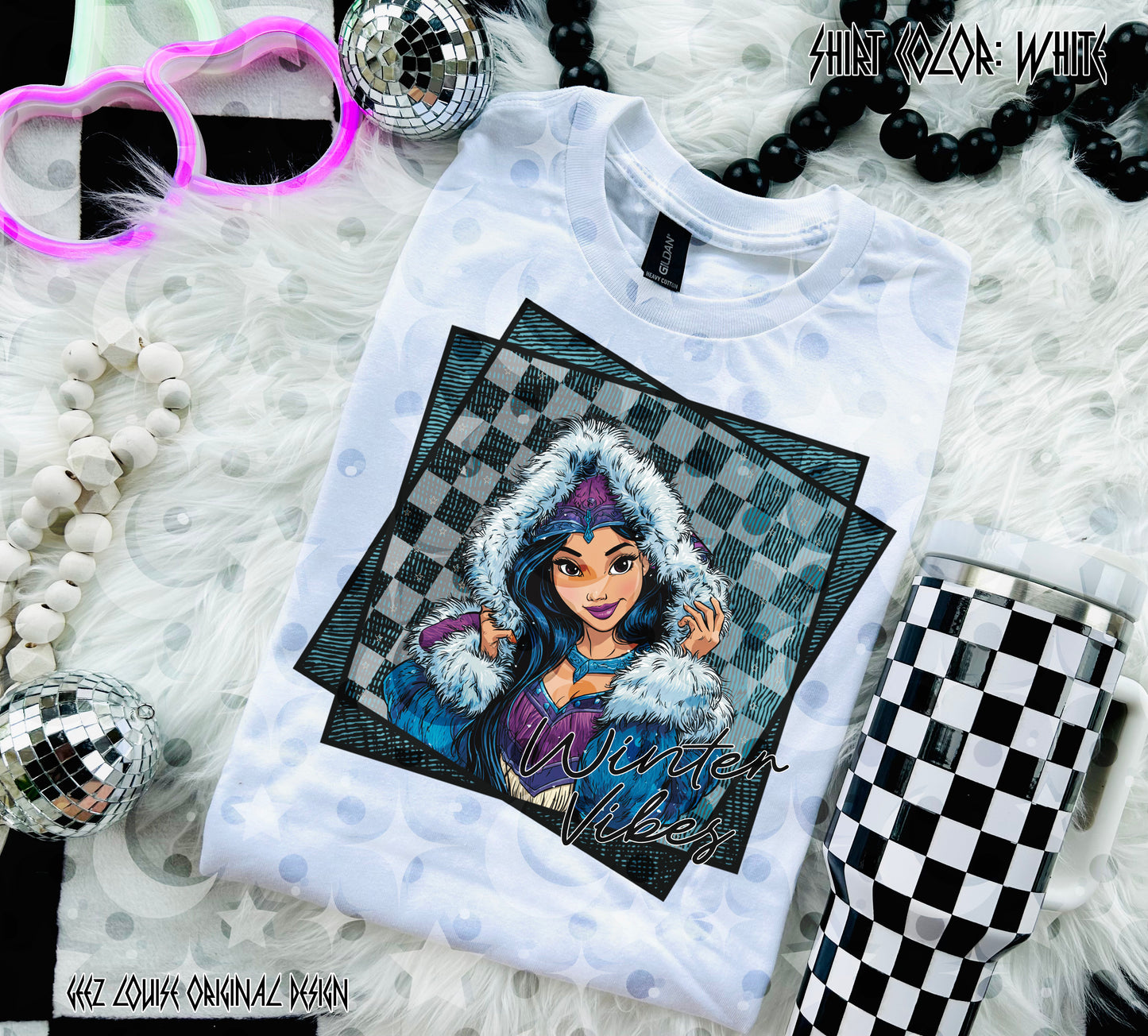 Winter Vibes Princess Collection – Digital Designs (PNG Bundle + Individual Options)