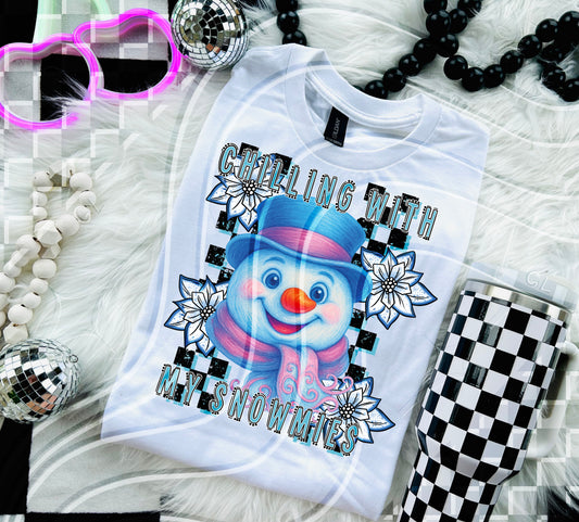 Chilling With My Snowmies | Christmas Digital Design
