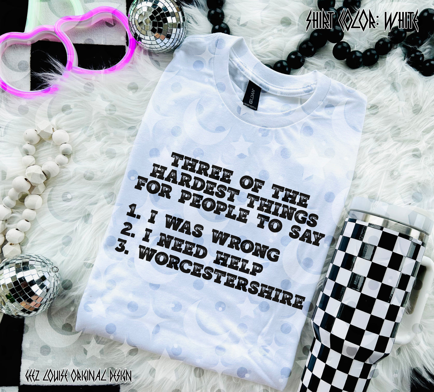 Hardest Things to Say Funny Quote Digital Design | Worcestershire PNG