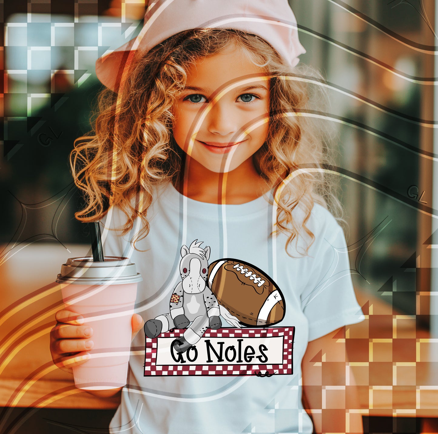 Stuffed Mascot Football Digital Design – Pre-Filled Sayings