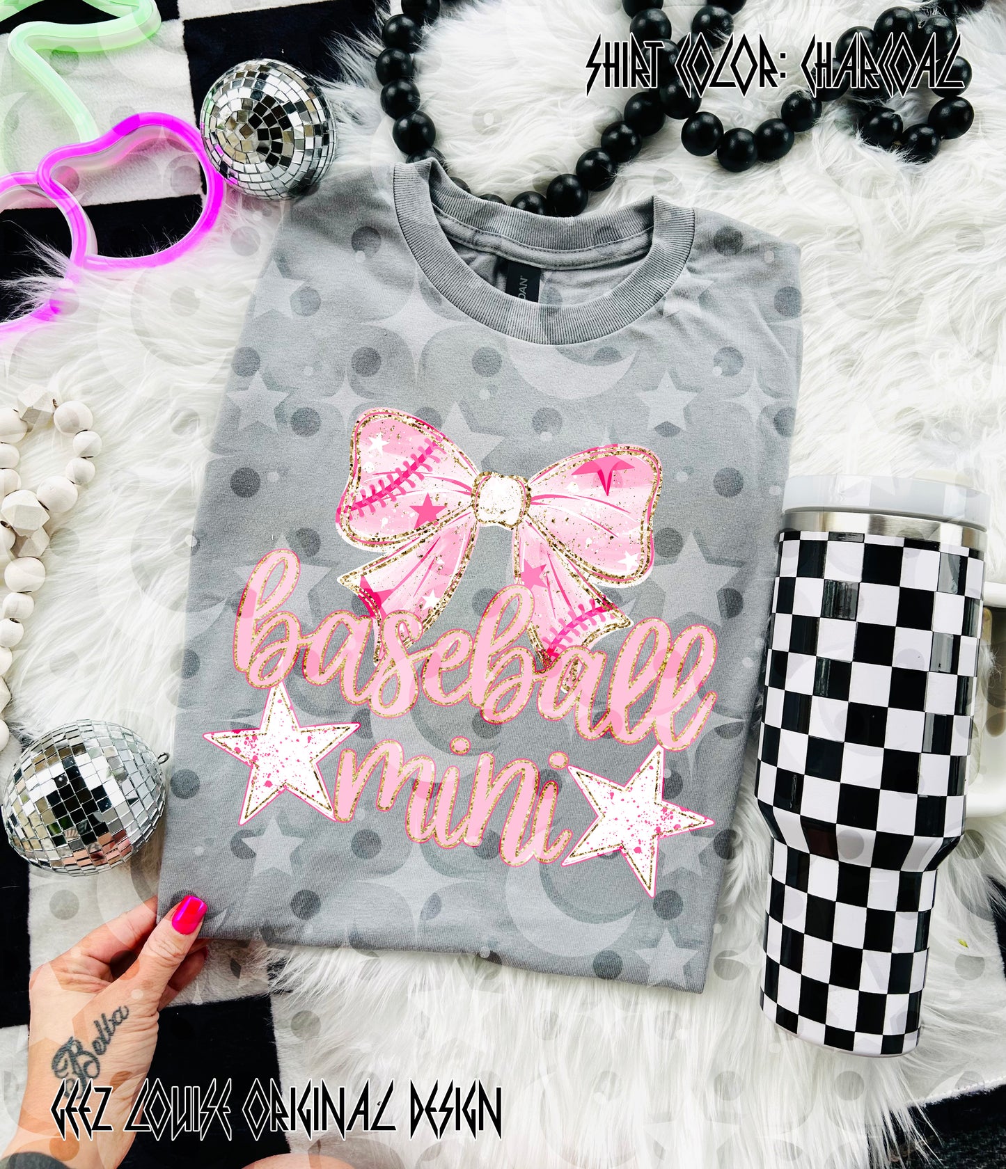 Baseball Mama or mini Bow • Digital Design (PNG)