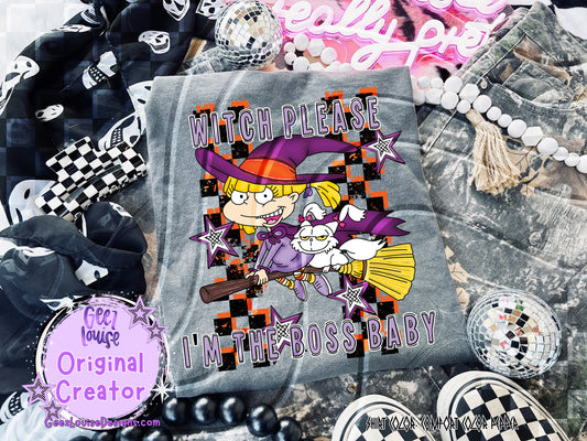 Witch Please – Halloween Boss Baby Digital Design (PNG)