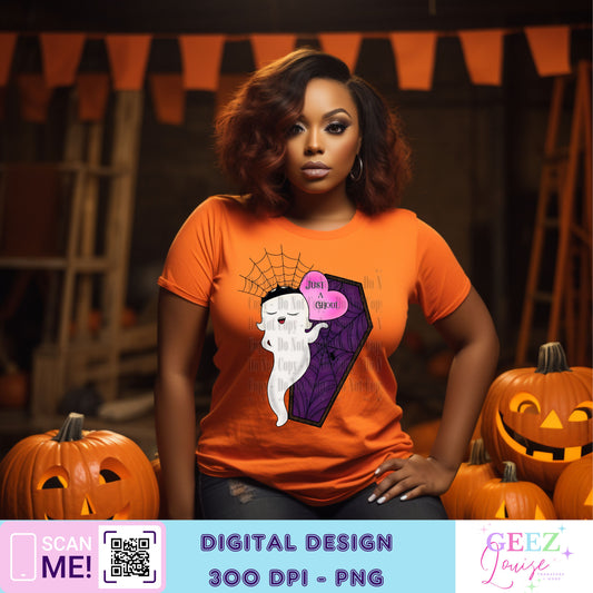 Just a ghoul Halloween - Digital Download- PNG