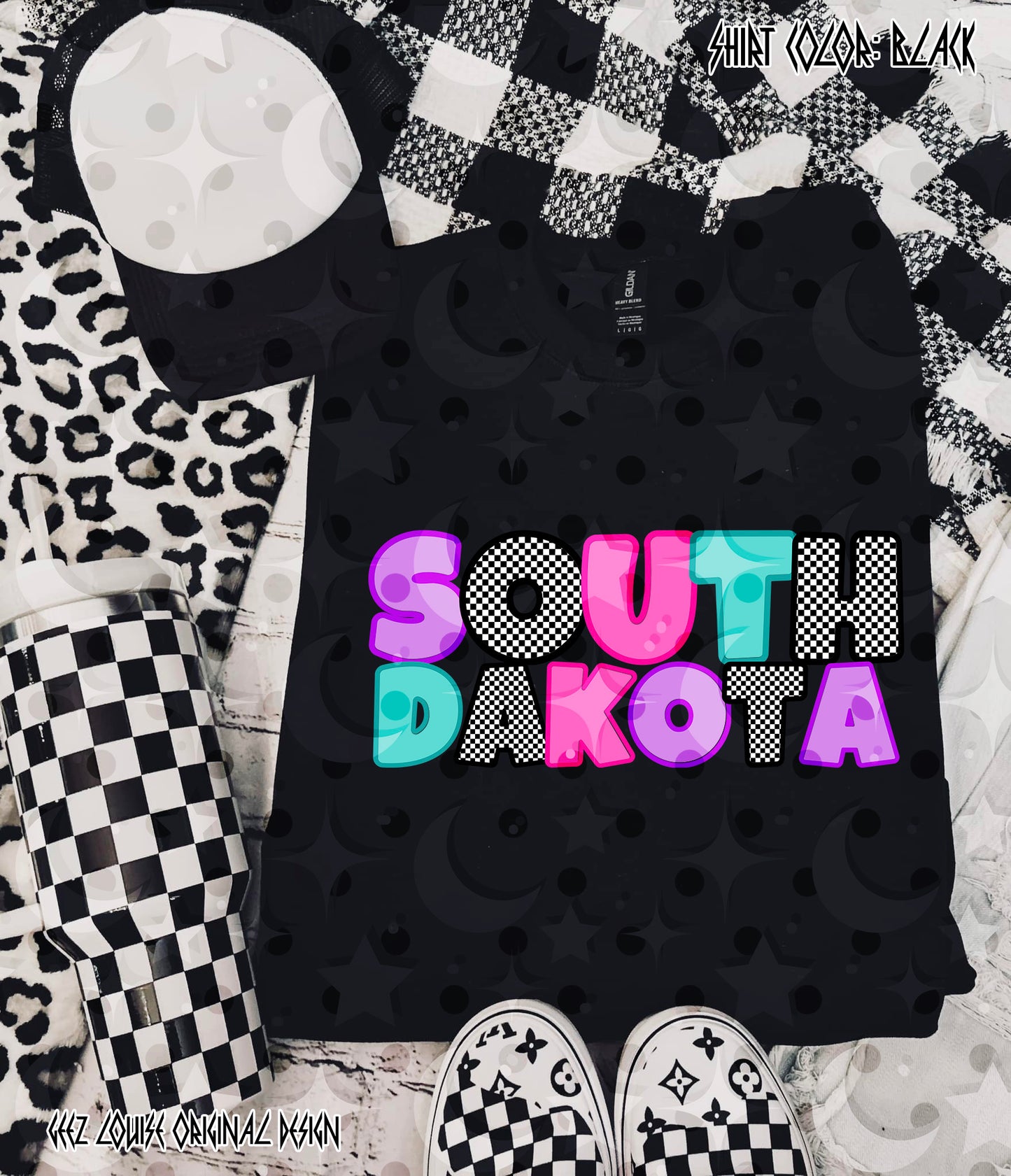 50 States Summer PNG Bundle | Retro Neon State Designs | Custom State Bubble Letter PNG | Sublimation PNG