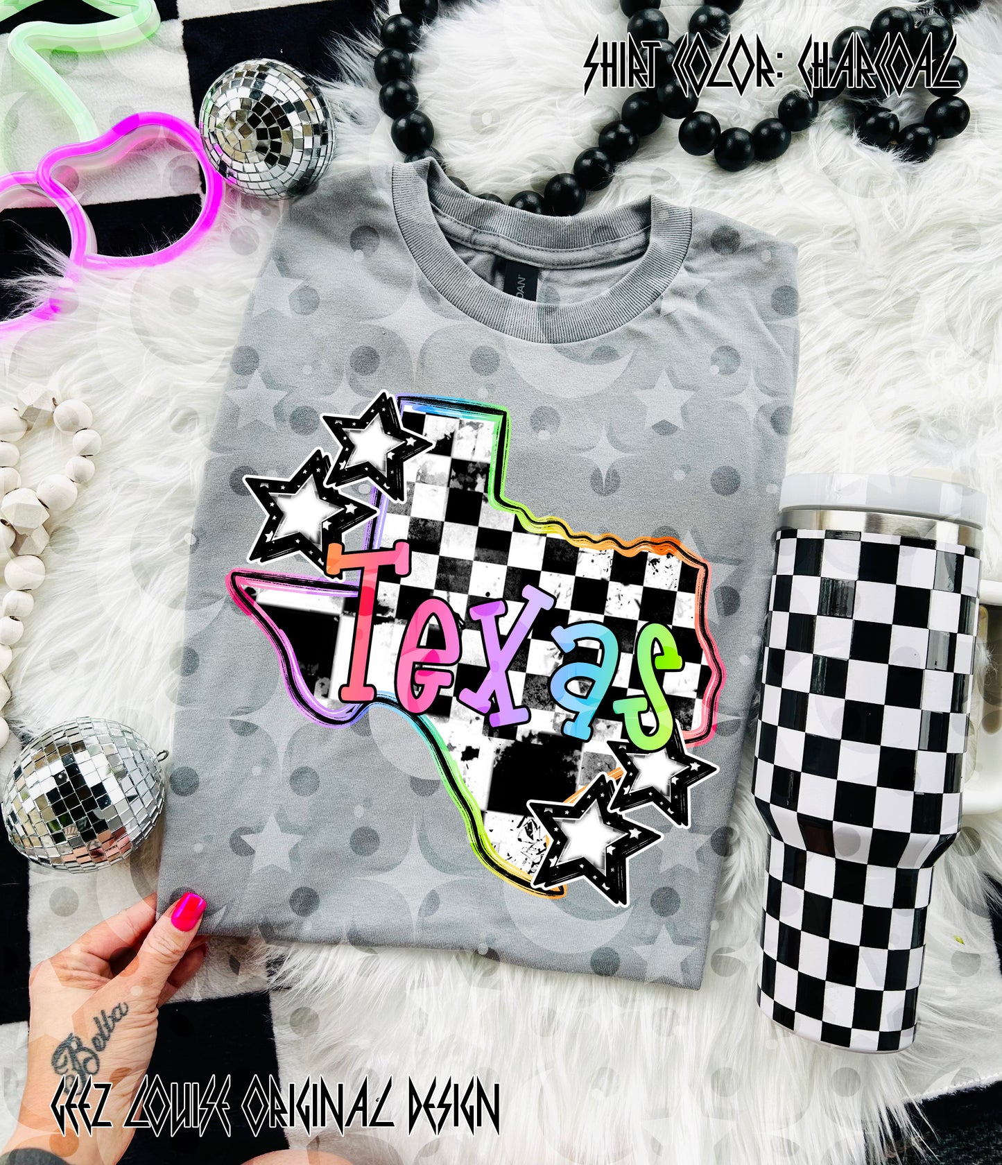 Checkerboard USA State PNGs — 50 States (Choose Your State!)