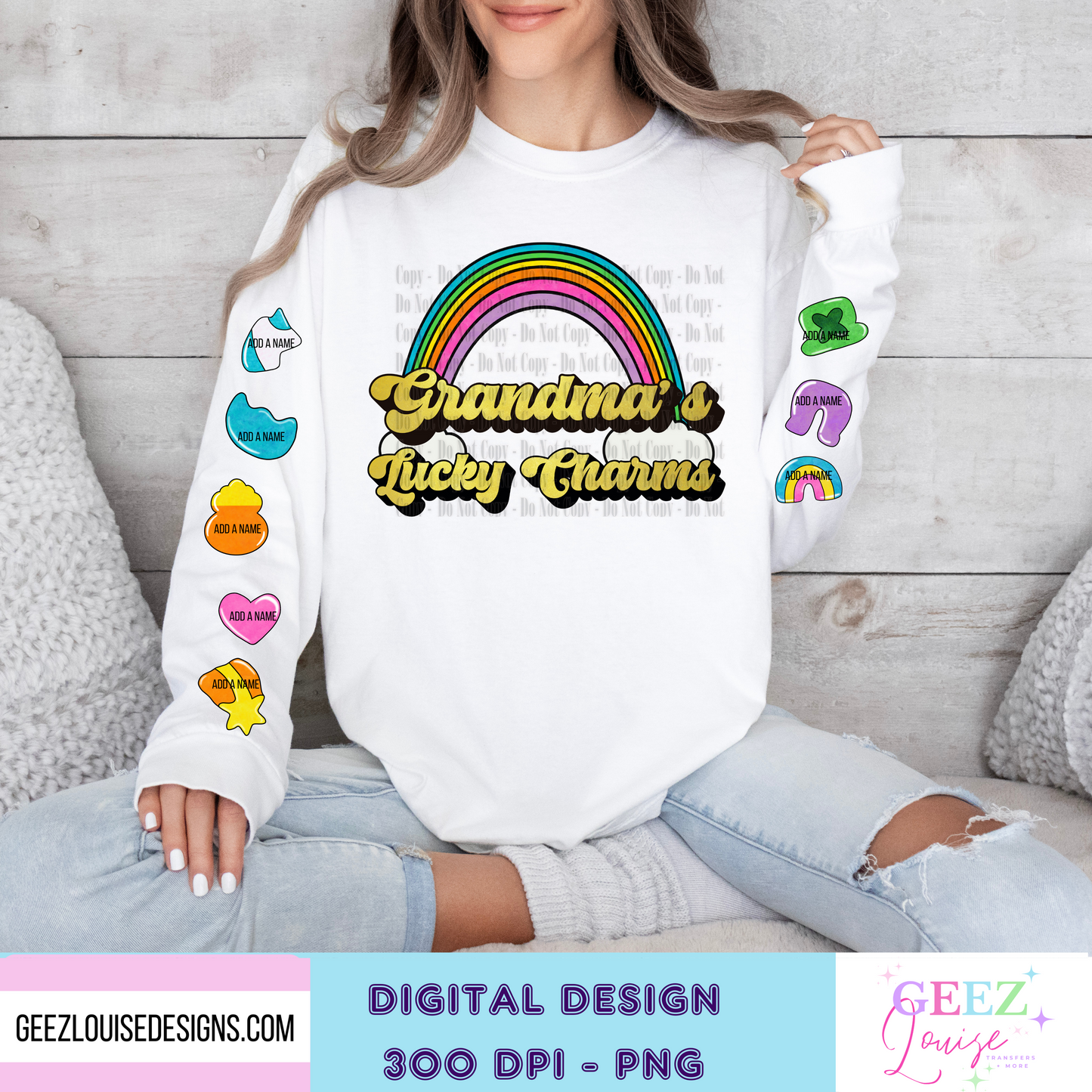 Grandma's , Gigi's, etc  charms - Digital Download- PNG