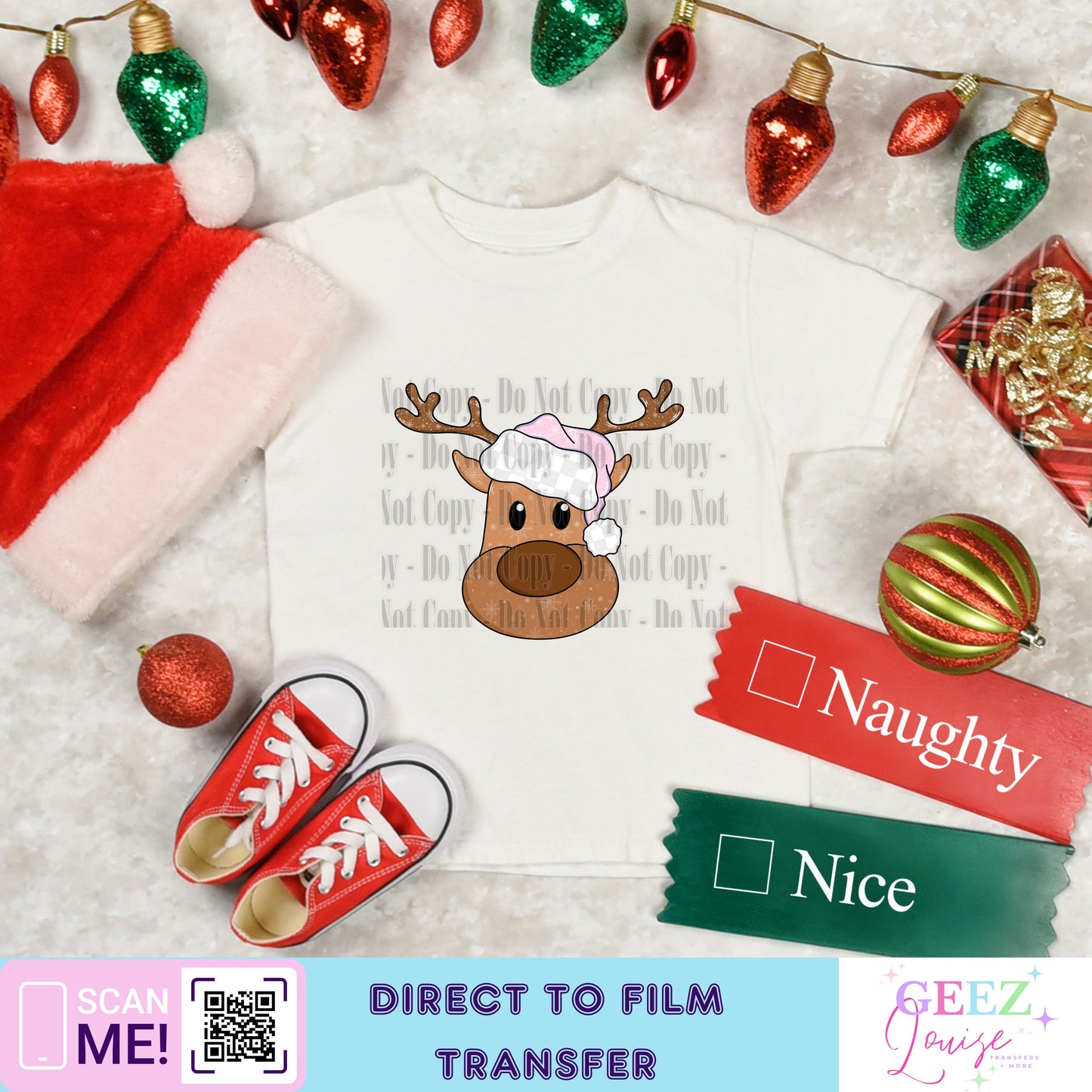 Reindeer - Direct to Film Transfer - made to order
