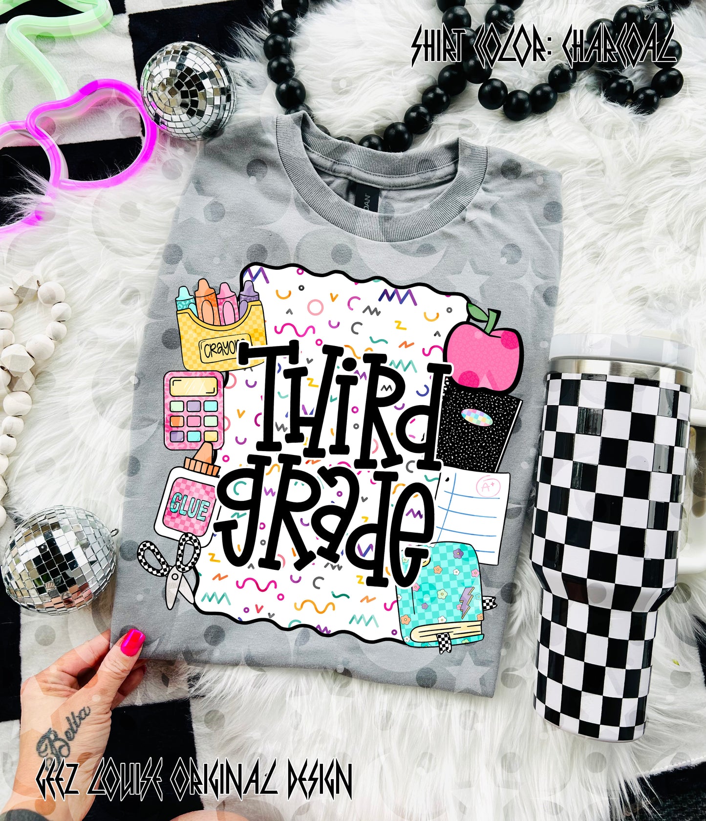 School Is Cool – Teacher & Grade Level PNG