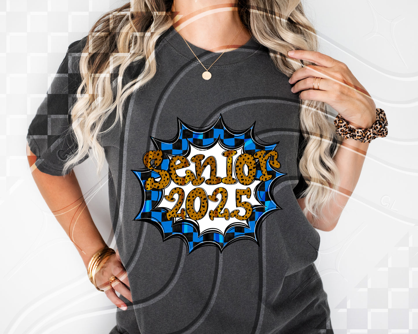 Senior 2025- Blue Frame - Digital Download- PNG - 300 DPI