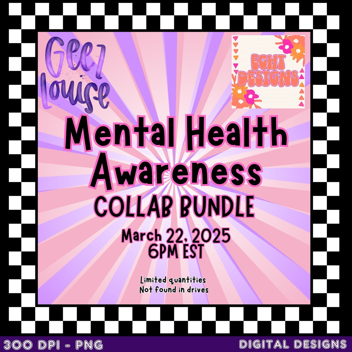 Mental Health Collab Bundle with ECHT Designs - Digital Download- PNG