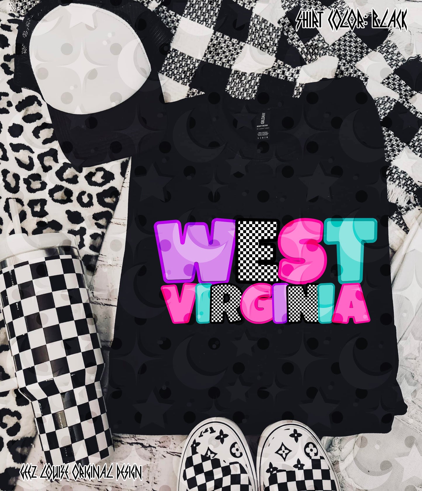 50 States Summer PNG Bundle | Retro Neon State Designs | Custom State Bubble Letter PNG | Sublimation PNG