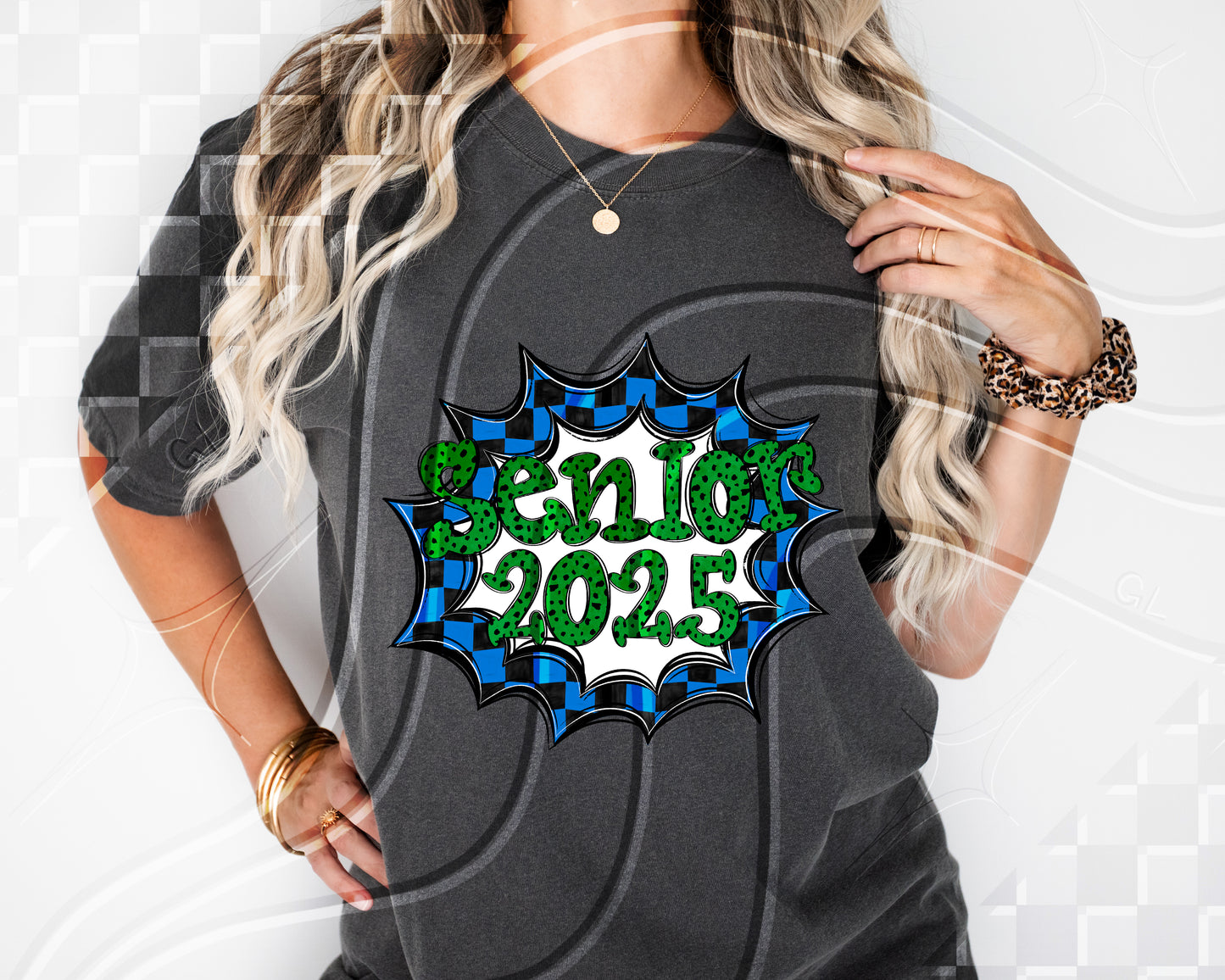 Senior 2025- Blue Frame - Digital Download- PNG - 300 DPI