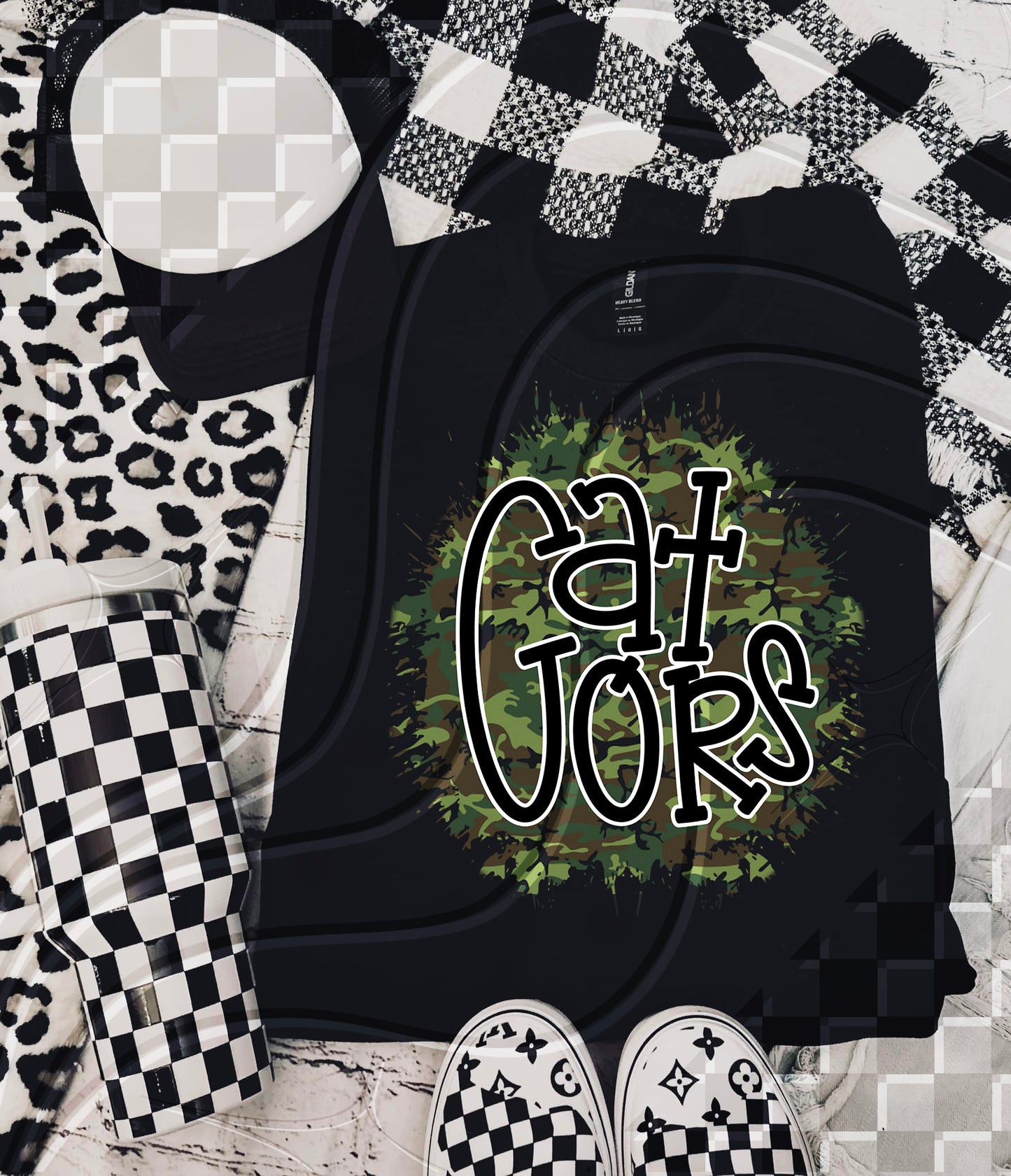 Camo Team Splat Custom Game Day Digital Design – Pick Your Team!