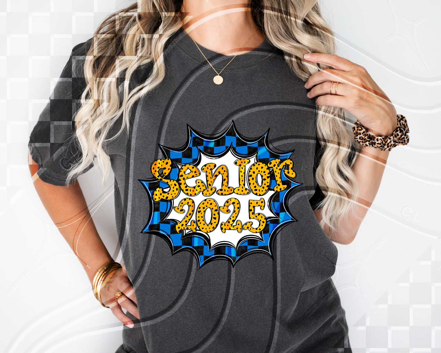Senior 2025- Blue Frame - Digital Download- PNG - 300 DPI