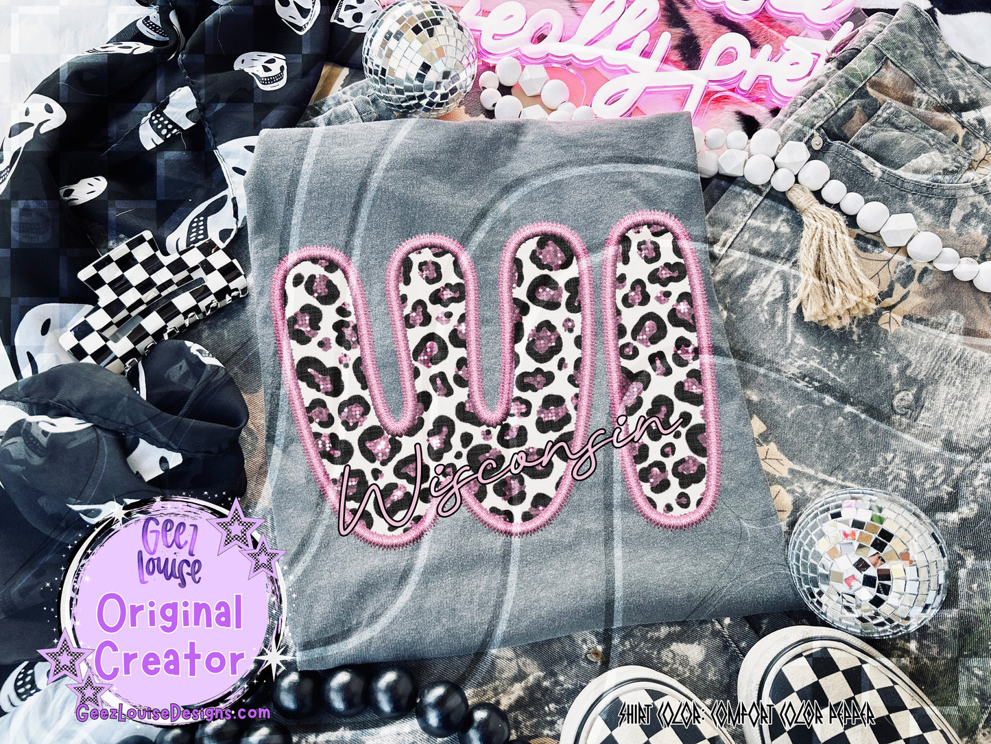 Leopard Appliqué State Bundle – All 50 States PNG
