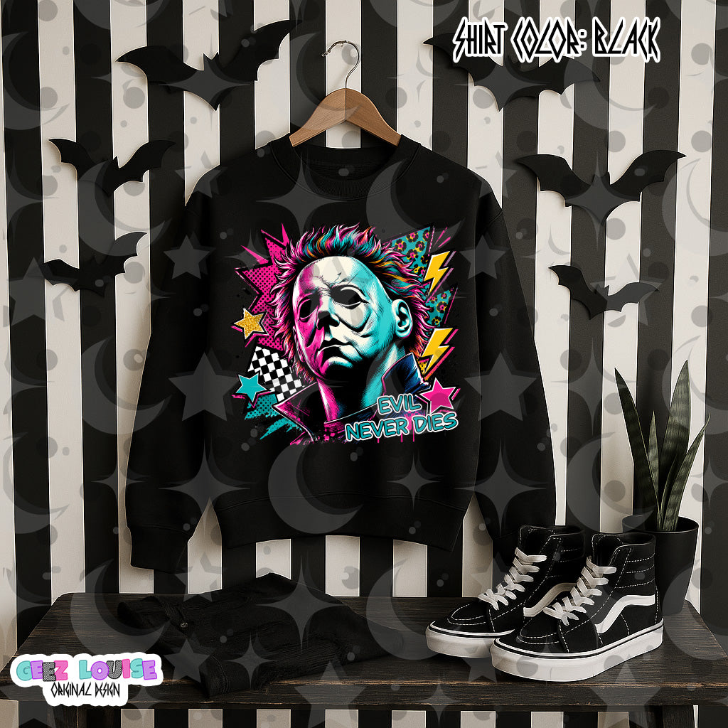 90s Pop Style Horror Digital Design PNG