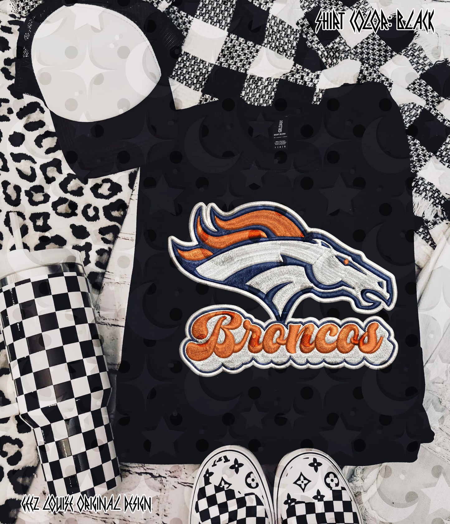 Football Team Faux Embroidery Digital Design – Team Variants & Bundle Option