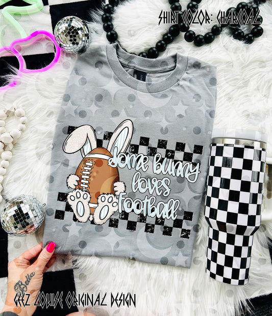 Some Bunny Loves Football – Football Bunny Digital Design PNG