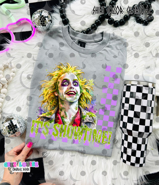 It's Showtime PNG | Beetlejuice Inspired Halloween Design | Spooky Sublimation PNG
