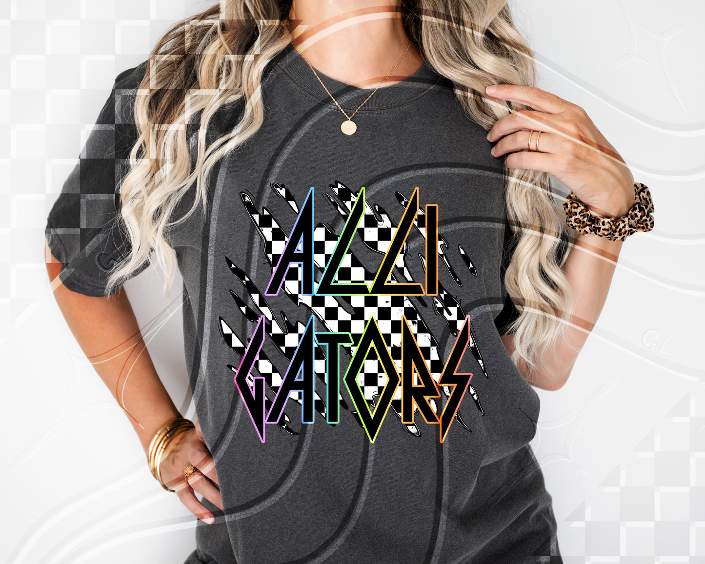 Checkered Blitz – Neon Grunge Team | 100+ Variations + Bundle | Digital