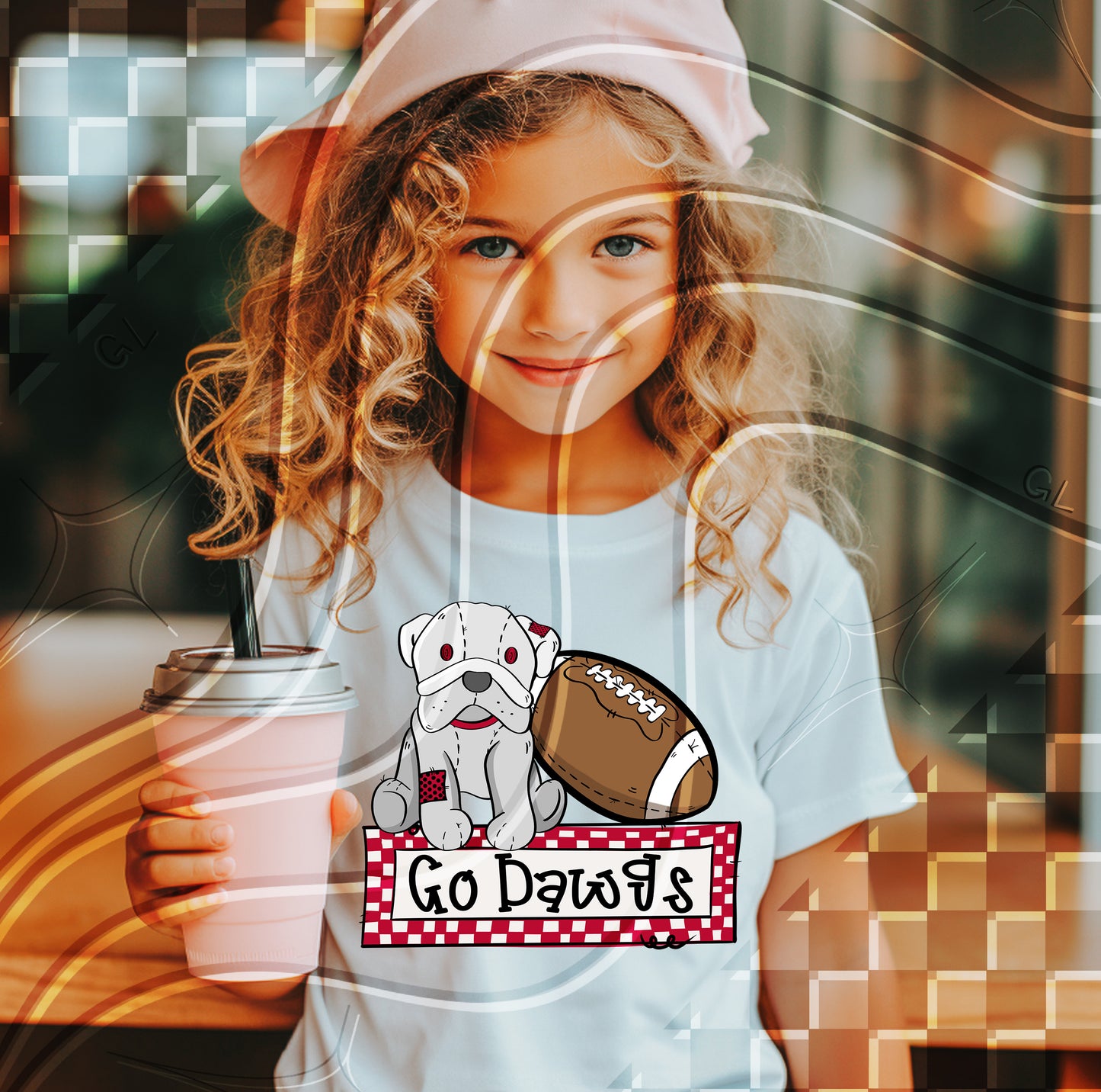 Stuffed Mascot Football Digital Design – Pre-Filled Sayings