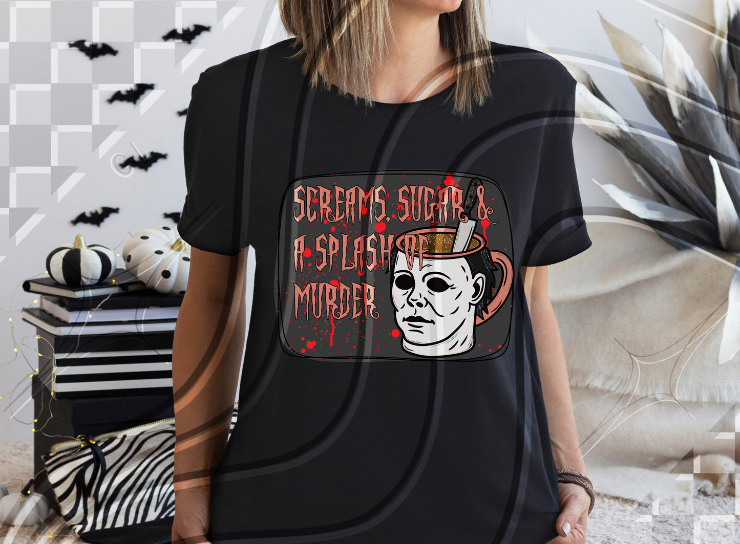 Spooky Sips Latte Design Bundle | Halloween Coffee Cup PNGs