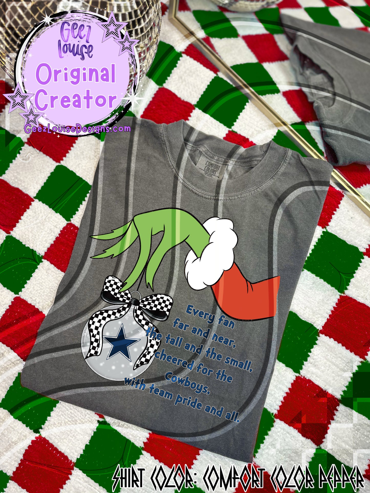 GMAN Ornament Digital Design | Christmas Football Team Spirit PNG/SVG