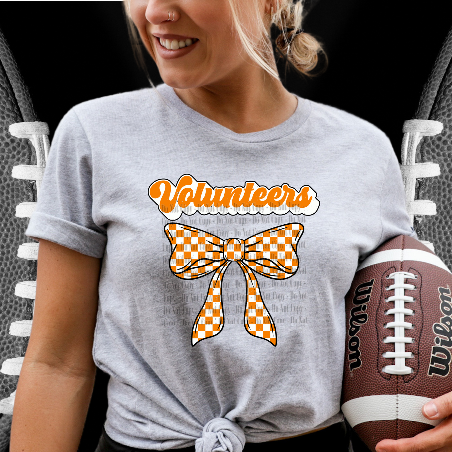 Volunteers Checker Bow Digital Design